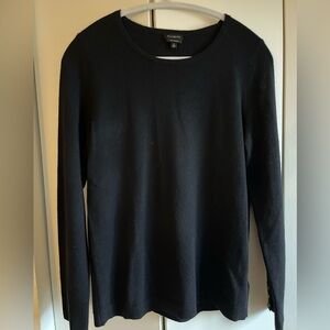 Talbots Black Cashmere Sweater Womens Size Medium